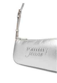 Tommy Jeans Torebka Tjw Must Metallic Shoulder Bag AW0AW18457 Srebrny. Kolor: srebrny. Materiał: skórzane #4
