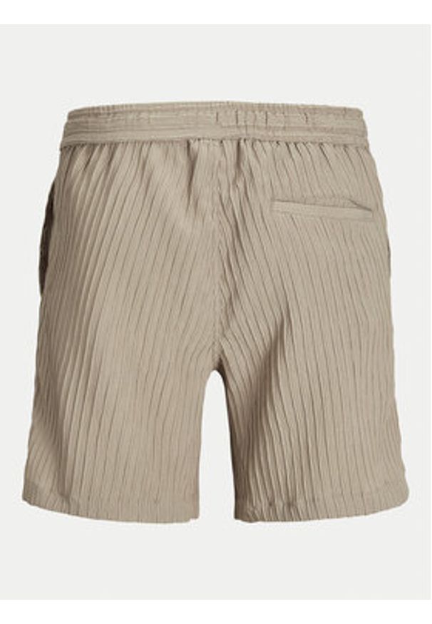 Jack & Jones Szorty materiałowe Jaiden 12269672 Beżowy Relaxed Fit. Kolor: beżowy. Materiał: syntetyk
