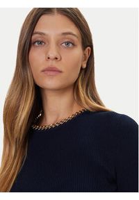 MICHAEL Michael Kors Sweter MF561CJ33D Granatowy Slim Fit. Kolor: niebieski. Materiał: wiskoza #4
