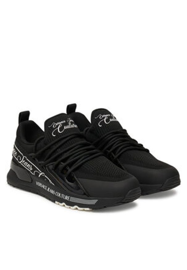 Versace Jeans Couture Sneakersy 79VA3SA8 ZSC96 899 Czarny. Kolor: czarny. Materiał: materiał