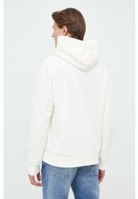 Calvin Klein bluza męska kolor beżowy z kapturem gładka. Typ kołnierza: kaptur. Kolor: beżowy. Materiał: dzianina. Wzór: gładki #5
