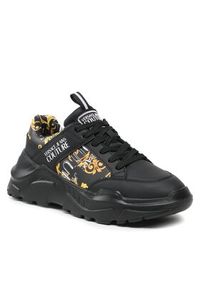 Versace Jeans Couture Sneakersy 74YA3SC2 Czarny. Kolor: czarny. Materiał: skóra #5