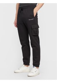 Spodnie dresowe Champion. Kolor: czarny. Materiał: dresówka #1