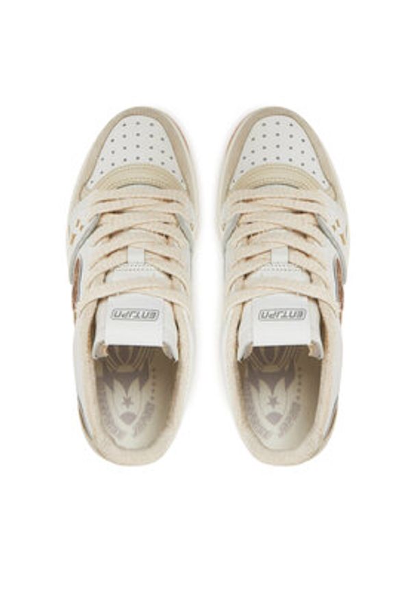 Enterprise Japan Sneakersy BB5007 PX214 Biały. Kolor: biały. Materiał: skóra