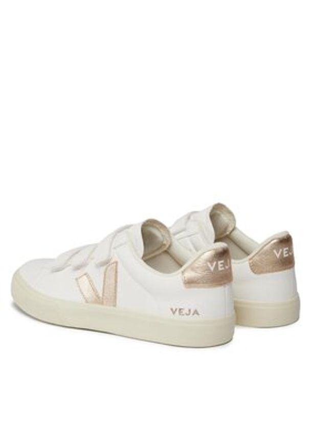 Veja Sneakersy Recifee Logo Chromefree Leather RC0502762B Biały. Kolor: biały. Materiał: skóra