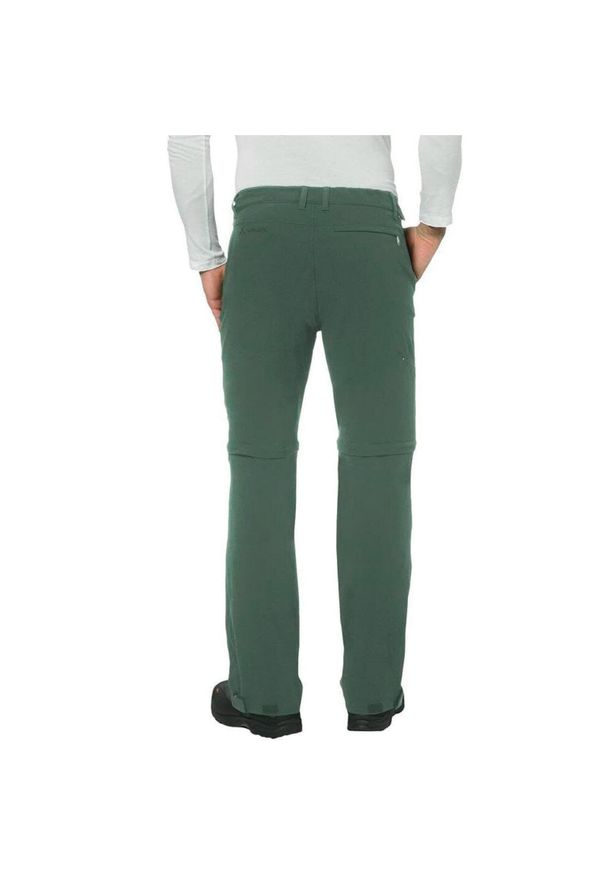 Spodnie trekkingowe męskie Vaude Farley Stretch II T-Zip 2in1. Kolor: zielony. Materiał: elastan, poliamid. Sezon: lato. Sport: turystyka piesza