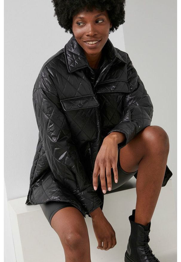 Answear Lab kurtka damska kolor czarny przejściowa. Kolor: czarny. Styl: wakacyjny