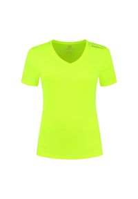 ROGELLI - Funkcjonalna koszulka damska Rogelli PROMOTION LADY. Kolor: żółty