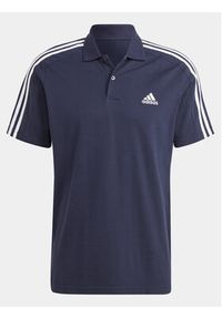 Adidas - adidas Polo Essentials IC9311 Granatowy Regular Fit. Typ kołnierza: polo. Kolor: niebieski. Materiał: bawełna #5