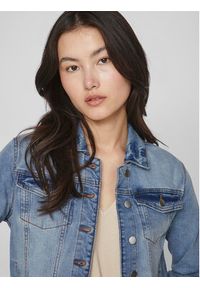 Vila Kurtka jeansowa Show 14088911 Niebieski Regular Fit. Kolor: niebieski. Materiał: bawełna #3