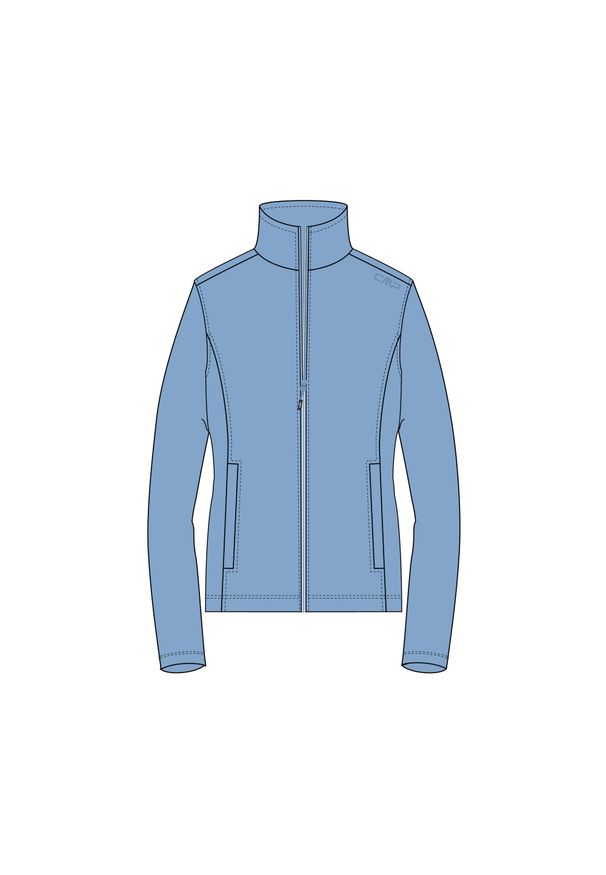 Bluza damska turystyczna CMP 33H2356. Kolor: niebieski. Materiał: polar. Sport: turystyka piesza