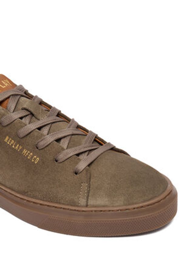 Replay - REPLAY Sneakersy GMZ7N .000.C0002L Beżowy. Kolor: beżowy. Materiał: zamsz, skóra