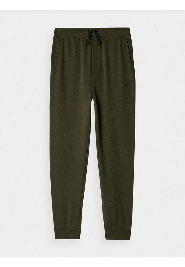 4f - 4F Spodnie dresowe joggery chłopięce 158 (12-13 lat). Okazja: na co dzień. Kolor: brązowy, oliwkowy, wielokolorowy. Materiał: dresówka. Sezon: lato. Styl: casual