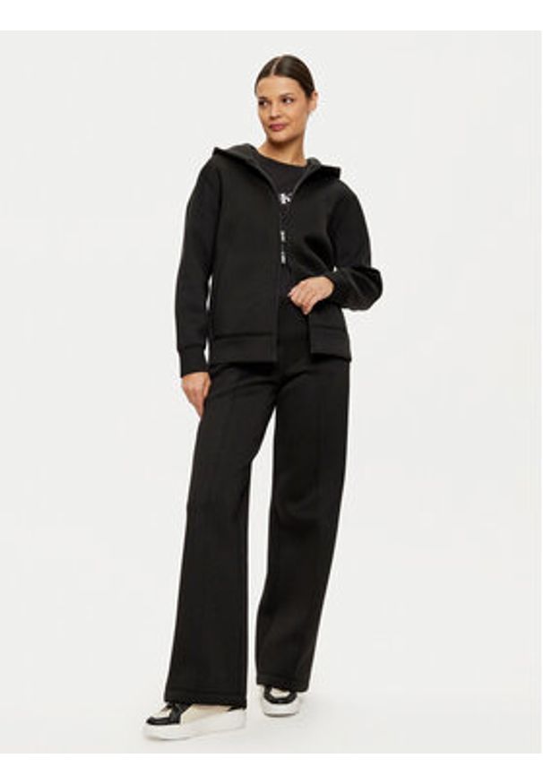 Calvin Klein Bluza K20K208087 Czarny Relaxed Fit. Kolor: czarny. Materiał: wiskoza