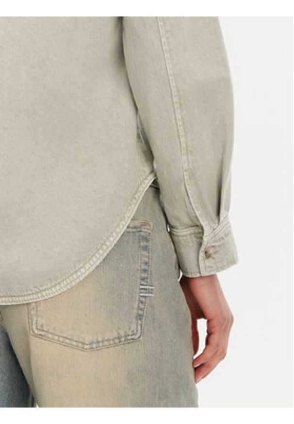 only - ONLY Koszula jeansowa Silla 15338783 Zielony Slim Fit. Kolor: zielony. Materiał: bawełna