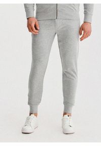 Pako Lorente - PAKO LORENTE - Szare spodnie dresowe. Okazja: na co dzień. Kolor: szary, niebieski. Materiał: dresówka. Wzór: gładki. Styl: casual #9