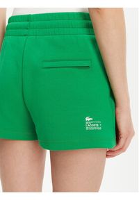 Lacoste Szorty sportowe GF5378 Zielony Regular Fit. Kolor: zielony. Materiał: bawełna #3