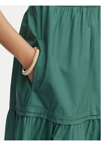 Weekend Max Mara Sukienka letnia Capsula 2615621032 Zielony ciemny Regular Fit. Kolor: zielony. Materiał: bawełna. Sezon: lato #5