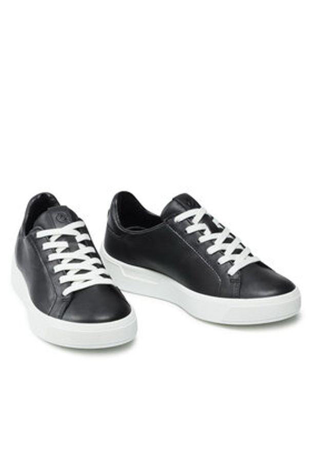ecco - ECCO Sneakersy Street Tray W 29114301001 Czarny. Kolor: czarny. Materiał: skóra