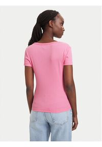 Tommy Jeans T-Shirt Essential DW0DW17385 Różowy jasny Slim Fit. Kolor: różowy. Materiał: bawełna #2