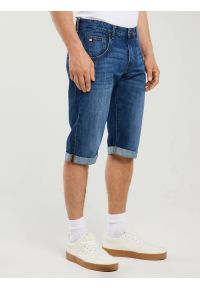 Big-Star - Szorty męskie jeansowe niebieskie Conner 409. Okazja: na co dzień. Kolor: niebieski. Materiał: jeans. Sezon: lato. Styl: klasyczny, casual #5
