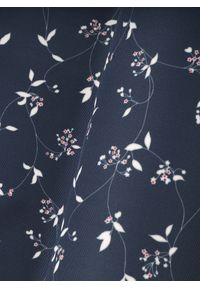 Pako Lorente - PAKO LORENTE – Granatowa poszetka w kwiaty. Kolor: niebieski. Materiał: poliester. Wzór: kwiaty #3