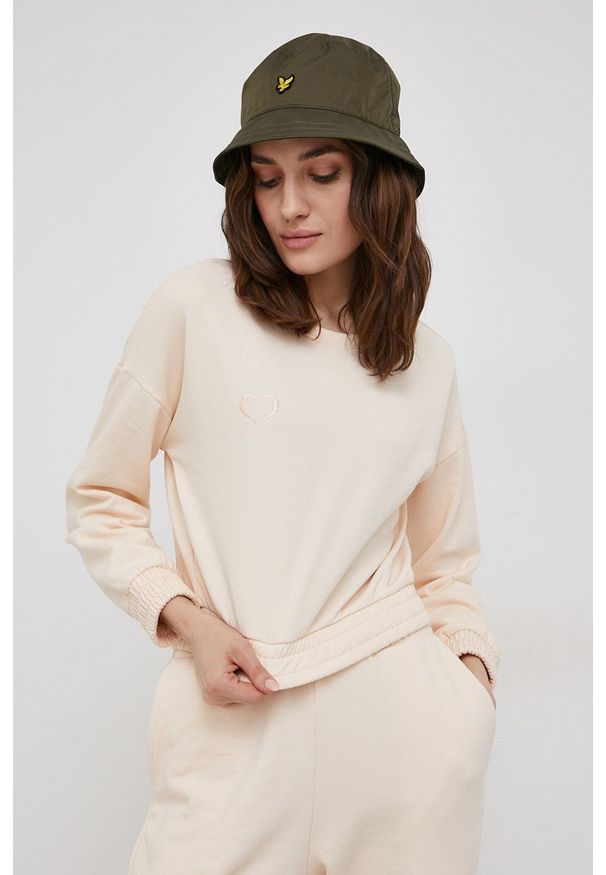 only - Only Bluza damska gładka. Okazja: na co dzień. Kolor: beżowy. Materiał: materiał, dzianina. Długość rękawa: długi rękaw. Długość: długie. Wzór: gładki. Styl: casual