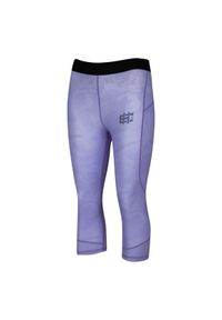 Legginsy sportowe damskie EXTREME HOBBY HAVOC 3/4. Kolor: fioletowy, różowy, wielokolorowy. Materiał: elastan, poliester