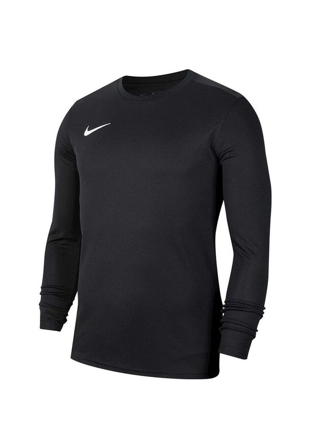 Koszulka treningowa dziecięca Nike Park VII. Kolor: czarny. Długość rękawa: długi rękaw. Technologia: Dri-Fit (Nike). Sport: piłka nożna