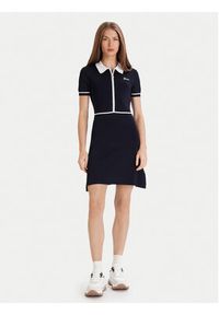 Guess Sukienka dzianinowa V5GK00 Z3D60 Granatowy Regular Fit. Kolor: niebieski. Materiał: wiskoza #2