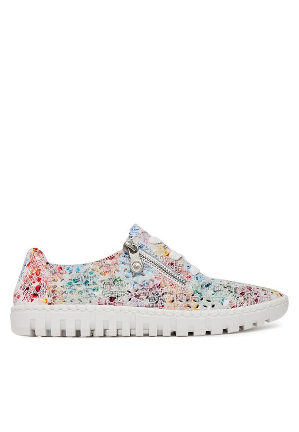 Sneakersy Rieker. Kolor: biały