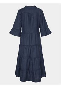 Iconique Sukienka codzienna IC23 070 Granatowy Regular Fit. Okazja: na co dzień. Kolor: niebieski. Materiał: bawełna. Typ sukienki: proste. Styl: casual #3