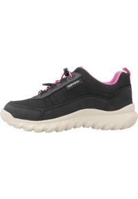 Geox - Kapcie GEOX J SIMBYOS GIRL B ABX Czarny. Kolor: czarny. Materiał: syntetyk, tkanina. Sport: turystyka piesza