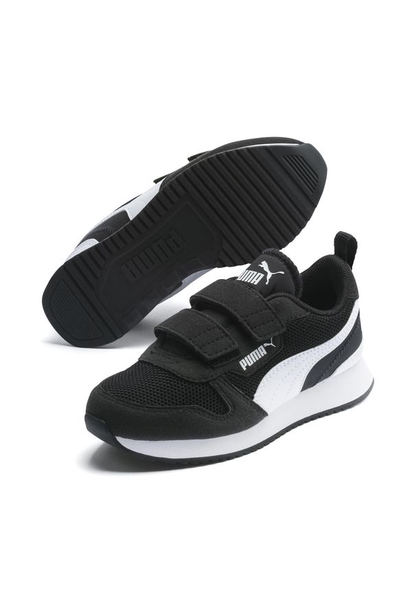 Puma - Dziecięce buty sportowe R78 PUMA Black White. Kolor: biały, czarny, wielokolorowy