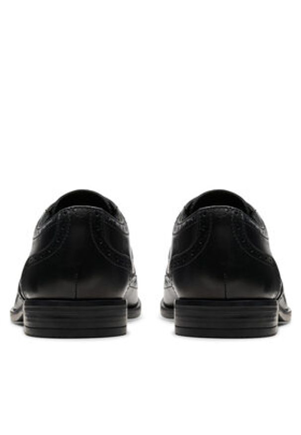 Clarks Półbuty Brandon Limit 26178490 Czarny. Kolor: czarny. Materiał: skóra