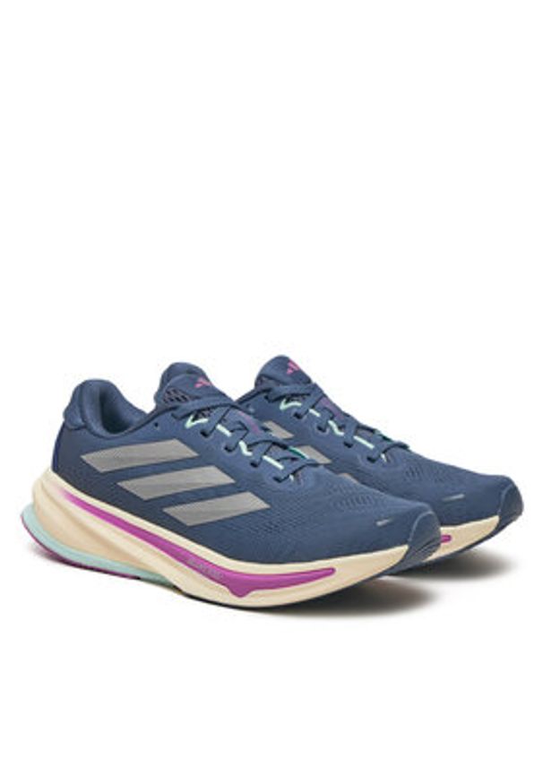 Adidas - adidas Buty do biegania Supernova Rise 2 JR7688 Granatowy. Kolor: niebieski. Materiał: materiał