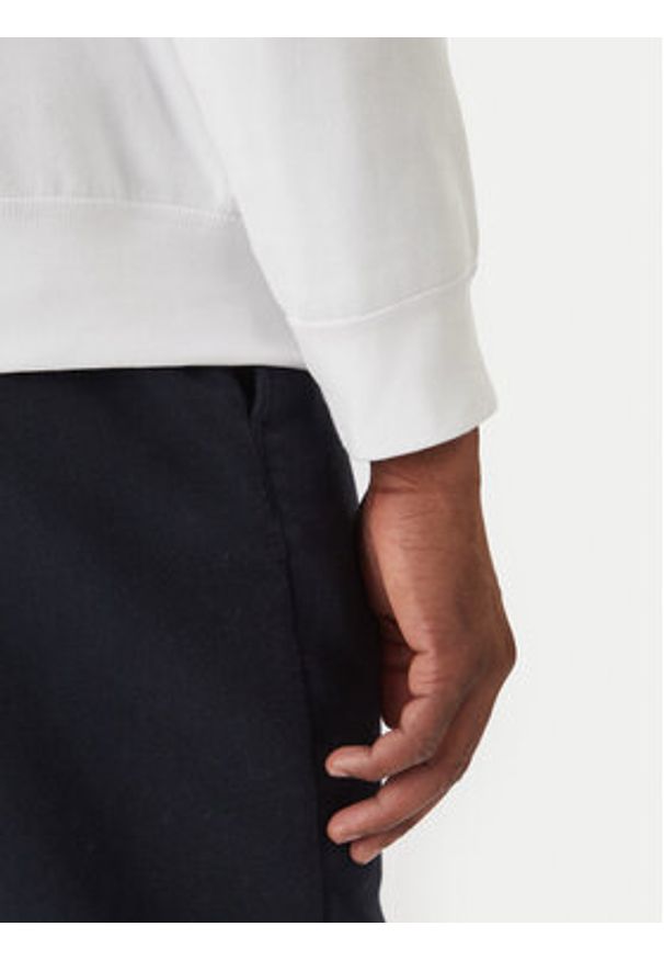 TOMMY HILFIGER - Tommy Hilfiger Bluza Essential MW0MW37232 Biały Regular Fit. Kolor: biały. Materiał: bawełna