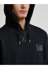 Lee - LEE LOOSE SEASONAL HOODIE MĘSKA BLUZA Z KAPTUREM KANGURKA WASHED BLACK LL26FTON 112331482. Typ kołnierza: kaptur #3