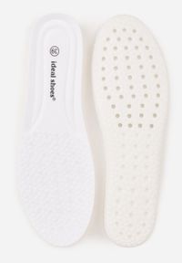 Renee - Beżowe Sneakersy na Platformie w Stylu Tenisówek Ozdobione Paskami Ladia. Okazja: na co dzień. Zapięcie: pasek. Kolor: beżowy. Materiał: jeans. Wzór: aplikacja. Sezon: wiosna. Obcas: na platformie #8