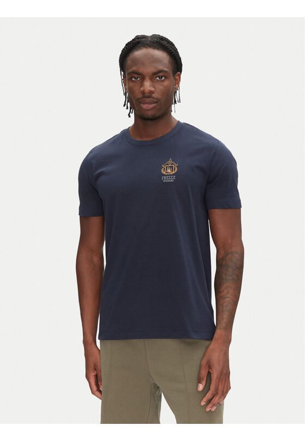 Aeronautica Militare T-Shirt 251TS2391J592 Granatowy Regular Fit. Kolor: niebieski. Materiał: bawełna
