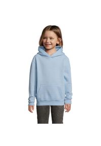 SOL'S - Bluza Z Kapturem Dla Dzieci. Typ kołnierza: kaptur. Kolor: niebieski