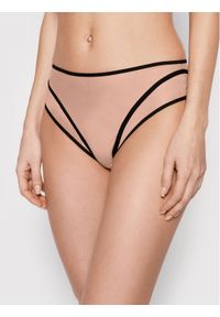 Undress Code Figi klasyczne z wysokim stanem Something Classy 384 Beżowy. Stan: podwyższony. Kolor: beżowy. Materiał: syntetyk