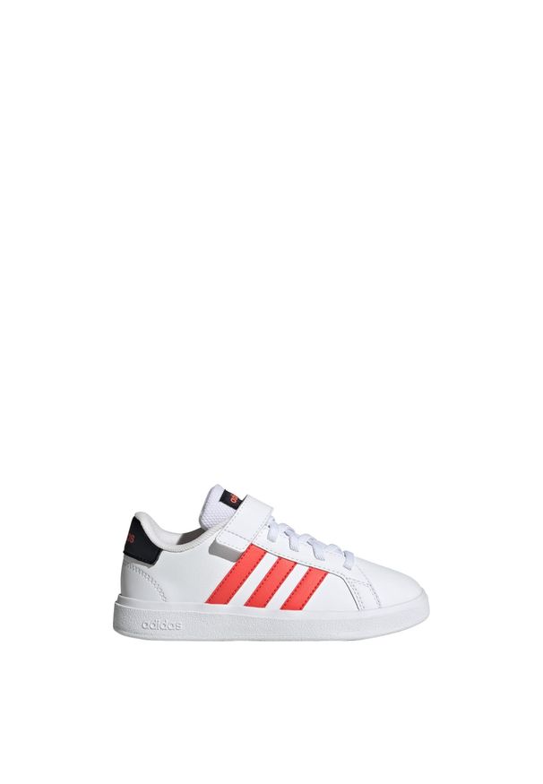 Sneakersy Adidas Original Grand Court 2.0 El Ftwwht/M Dzieci. Okazja: na co dzień. Kolor: biały, czerwony, wielokolorowy, czarny. Materiał: materiał