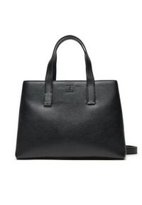 Calvin Klein Torebka Ck Plaque Small Tote K60K612781 Czarny. Kolor: czarny. Materiał: skórzane #4