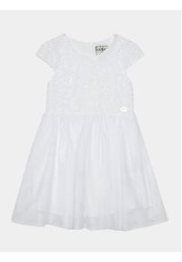 Guess Sukienka elegancka A4RK01 WFYM0 Biały Regular Fit. Kolor: biały. Materiał: bawełna. Styl: elegancki