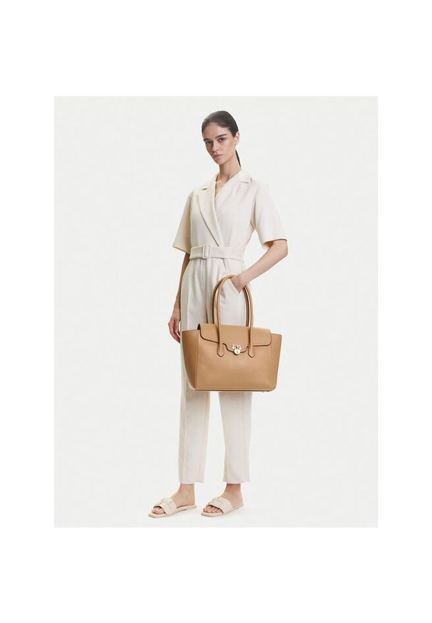 Lauren Ralph Lauren - Torebka LAUREN RALPH LAUREN. Kolor: brązowy