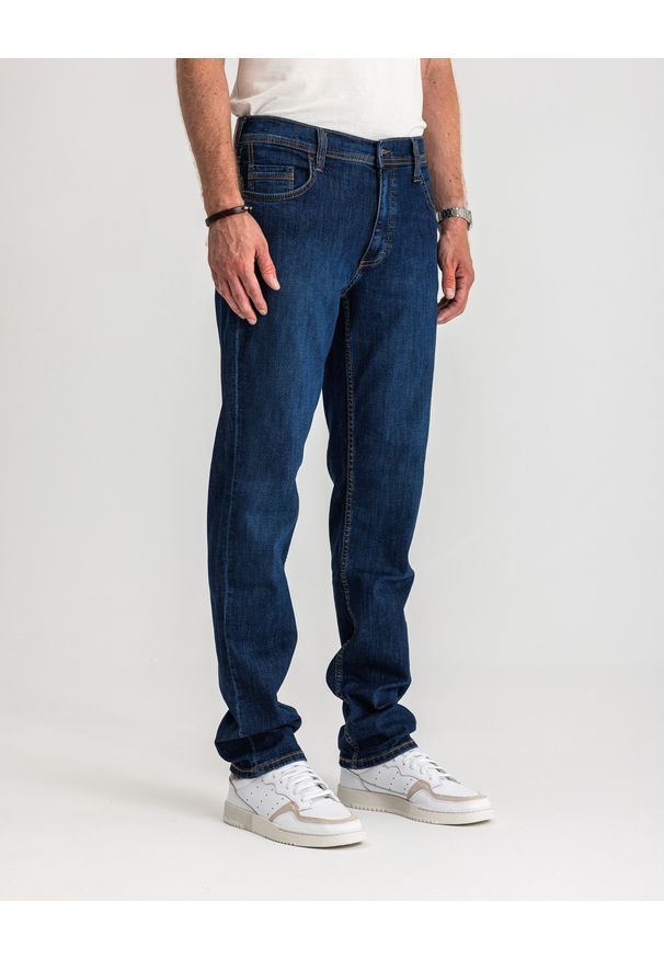 Męskie Spodnie Jeansowe Mustang Style Washington Straight Denim Blue 1017119 5000 882