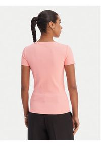 Fracomina T-Shirt FP26ST3001J42701 Koralowy Slim Fit. Kolor: pomarańczowy. Materiał: syntetyk #2