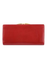 Wittchen - Damski portfel ze skóry z herbem na bigiel. Kolor: czerwony. Materiał: skóra #6