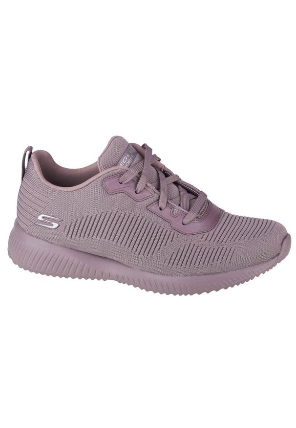 skechers - Buty do chodzenia damskie Skechers Bobs Squad. Zapięcie: sznurówki. Kolor: różowy. Materiał: dzianina, materiał, tkanina, syntetyk. Szerokość cholewki: normalna. Model: Skechers Sport. Sport: turystyka piesza